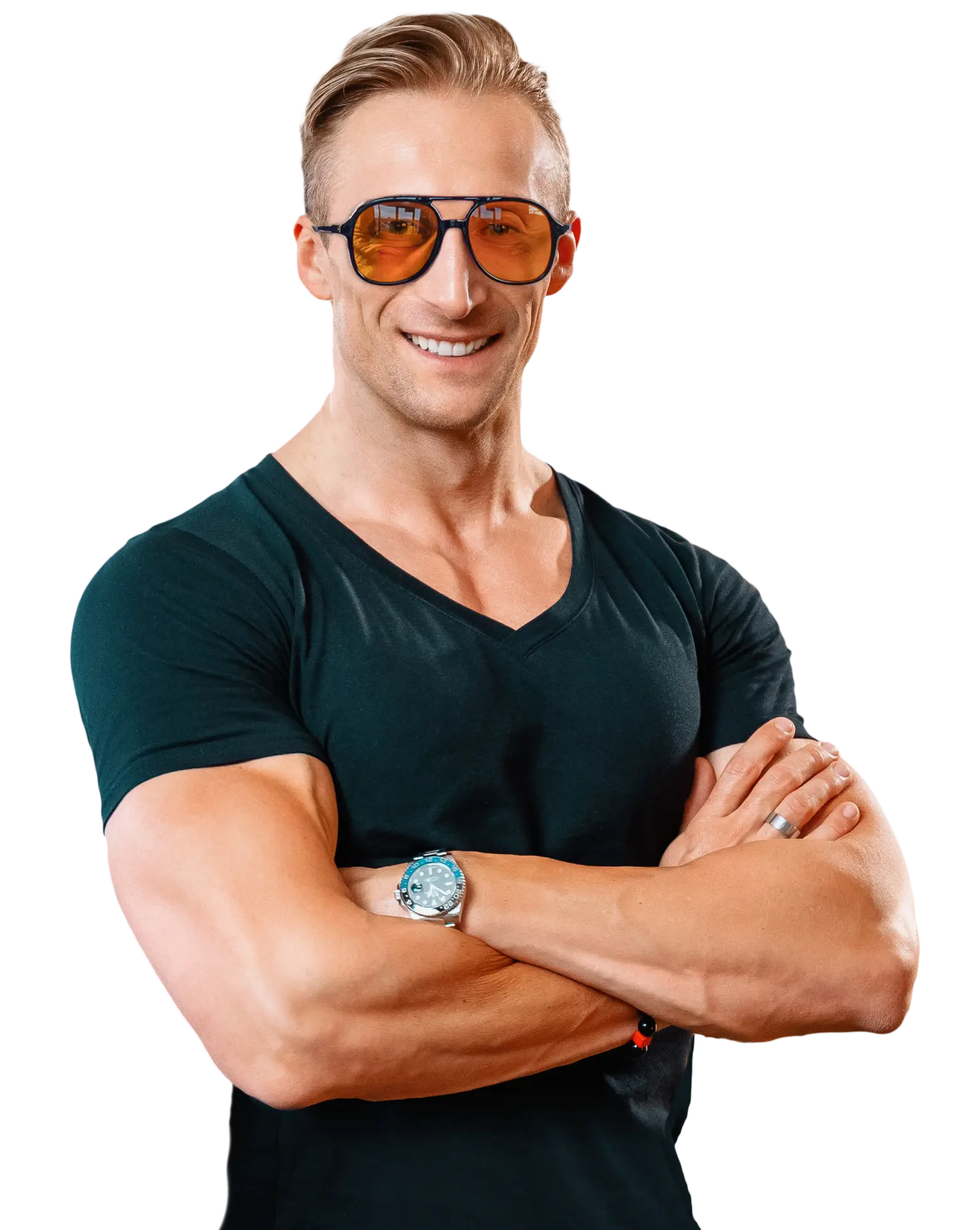 Alex Gutinger mit oranger Brille